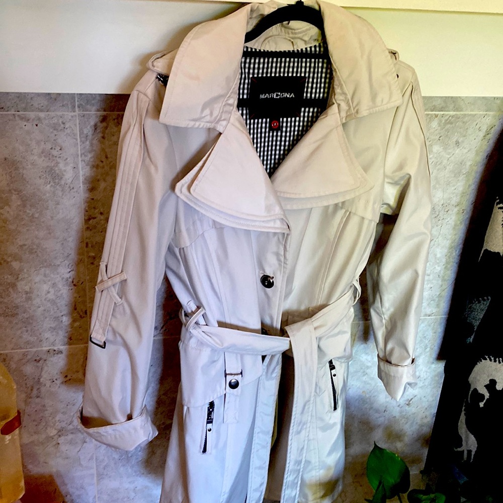 ⚡️FALL FAB Canadian ivory RAIN TRENCH COAT NEW WoT